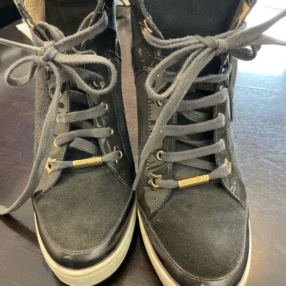 Jimmy Choo Colorblock Wedge Sneakers - Picture 10 of 10